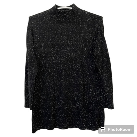 J. JILL | Women’s J. JILL Black Long Sleeve Mock Turtleneck Sweater Size Small - Picture 1 of 8